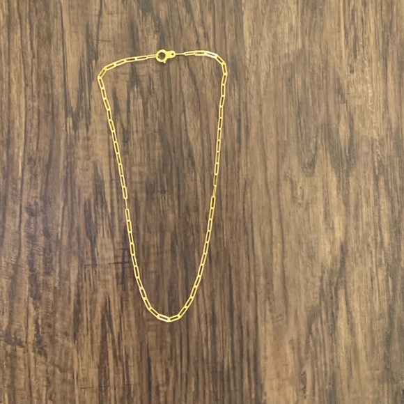 Kendra Scott large paperclip chain necklace in 18 k gold
